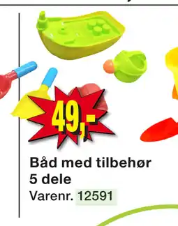 Harald Nyborg Båd med tilbehør 5 dele tilbud