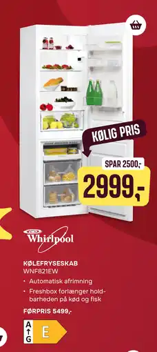 Skousen KØLEFRYSESKAB tilbud