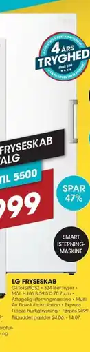 Punkt1 LG FRYSESKAB tilbud