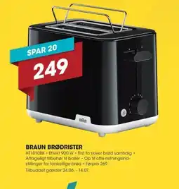 Punkt1 BRAUN BRØDRISTER tilbud