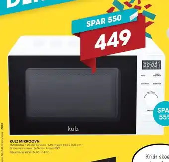 Punkt1 KULZ MIKROOVN tilbud
