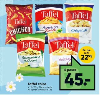 Bilka Taffel chips tilbud