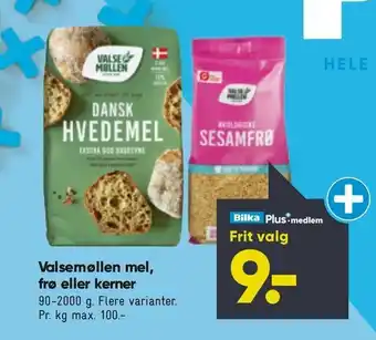 Bilka Valsemøllen mel, frø eller kerner tilbud