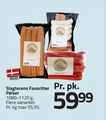 Fleggaard Slagterens Favoritter Pølser tilbud