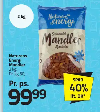Fleggaard Naturens Energi Mandler tilbud