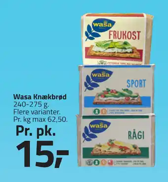 Fleggaard Wasa Knækbrød tilbud