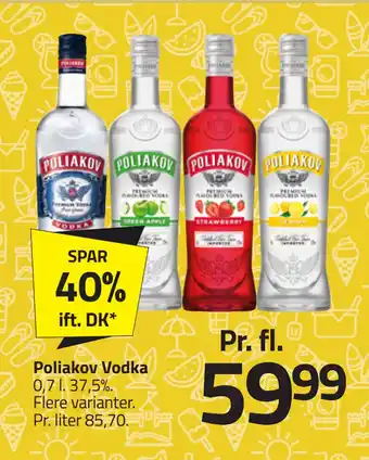 Fleggaard Poliakov Vodka tilbud