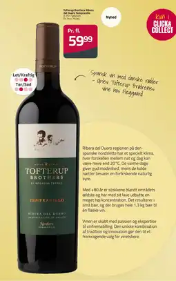 Fleggaard Tofterup Brothers Ribera del Duero Tempranillo tilbud