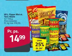 Fleggaard KEX, Flipper Mini el. Toxic Waste tilbud