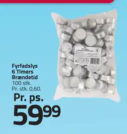 Fyrfadslys 6 Timers Brændetid