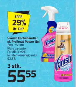 Fleggaard Vanish Forbehandler el. PreTreat Power Gel tilbud