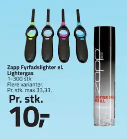 Fleggaard Zapp Fyrfadslighter el. Lightergas tilbud