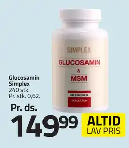 Fleggaard Glucosamin Simplex tilbud