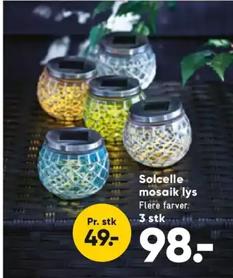 Bilka Solcelle mosaik lys tilbud