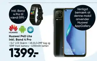 Bilka Huawei P40 Lite inkl. Band 4 Pro tilbud