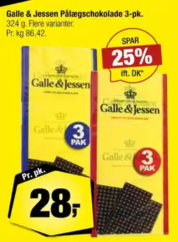 Calle Pålægschokolade Mørk tilbud