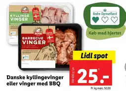 Lidl Kyllingevinger tilbud