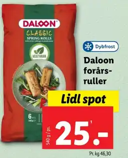 Lidl Forårsruller tilbud