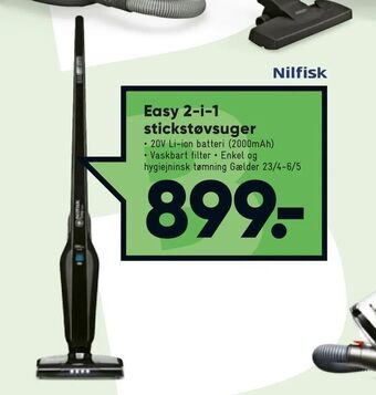 Bilka Easy 2-i-1 stickstøvsuger tilbud