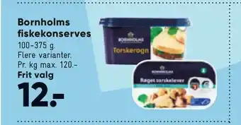 Bilka Bornholms fiskekonserves tilbud