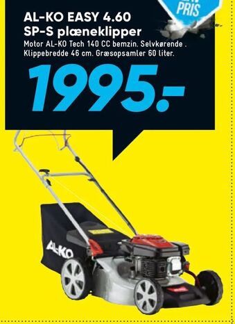Bilka AL-KO EASY 4,60 SP-S plæneklipper tilbud