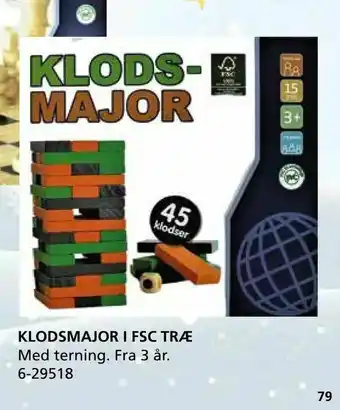 Klodsmajor i fsc træ