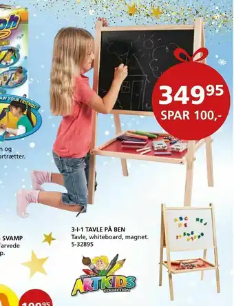 3-i-1 tavle på ben