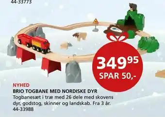 Brio togbane med nordiske dyr