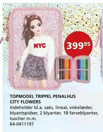 Kon-Tur Topmodel trippel penalhus city flowers tilbud