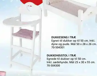 Kon-Tur Dukkehøjstol i træ tilbud