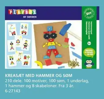 Kreasæt med hammer og søm