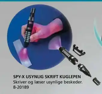 Spy-x usynlig skrift kuglepen
