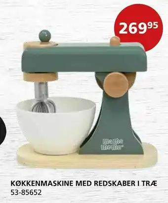 Køkkenmaskine med redskaber i træ