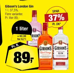 Calle Gibson's London Gin tilbud