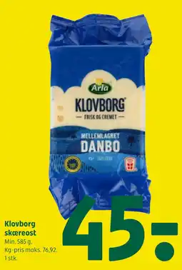 Coop 365 Klovborg skæreost tilbud