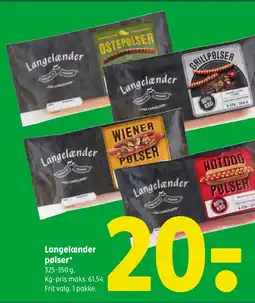 Coop 365 Langelænder pølser tilbud