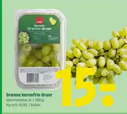 Coop 365 Grønne kernefrie druer tilbud