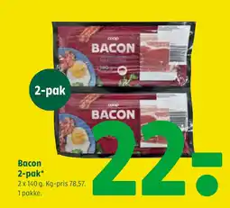Coop 365 Bacon 2-pak tilbud