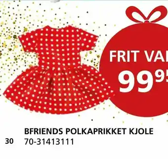 Bfriends polkaprikket kjole
