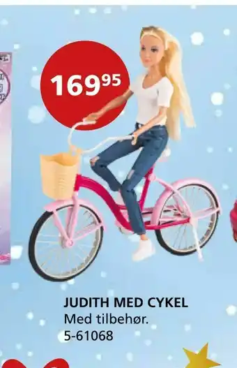 Judith med cykel