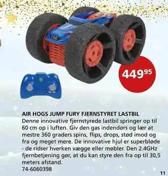 Air hogs jump fury fjernstyret lastbil