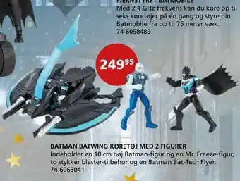 Kon-Tur Batman batwing køretøj med 2 figurer tilbud