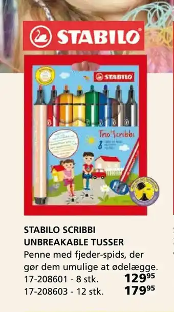 Kon-Tur Stabilo scribbi unbreakable tusser tilbud