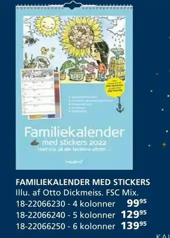 Familiekalender med stickers