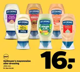 Netto Hellmann's mayonnaise eller dressing tilbud