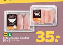 Netto Kyllingefilet eller -inderfilet tilbud