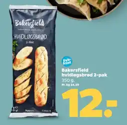 Netto Bakersfield hvidløgsbrød 2-pak tilbud