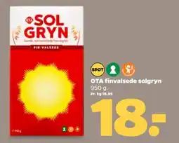 Netto OTA finvalsede solgryn 950 g. tilbud