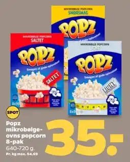 Netto Popz mikrobølge- ovns popcorn tilbud