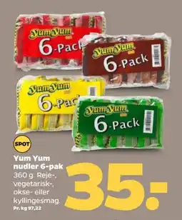 Netto Yum Yum nudler 6-pak tilbud